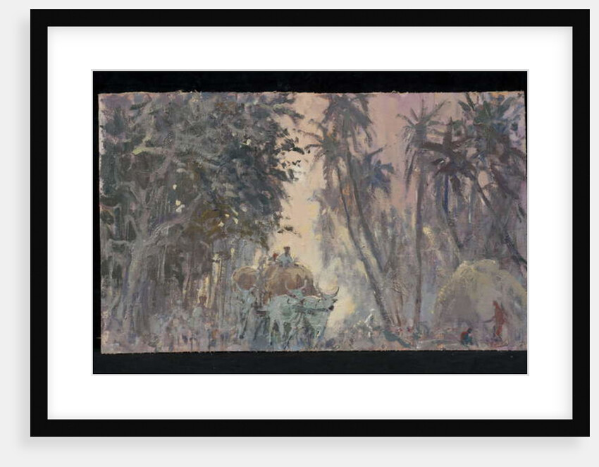 Bullock Carts, Evening Light by Tim Scott Bolton