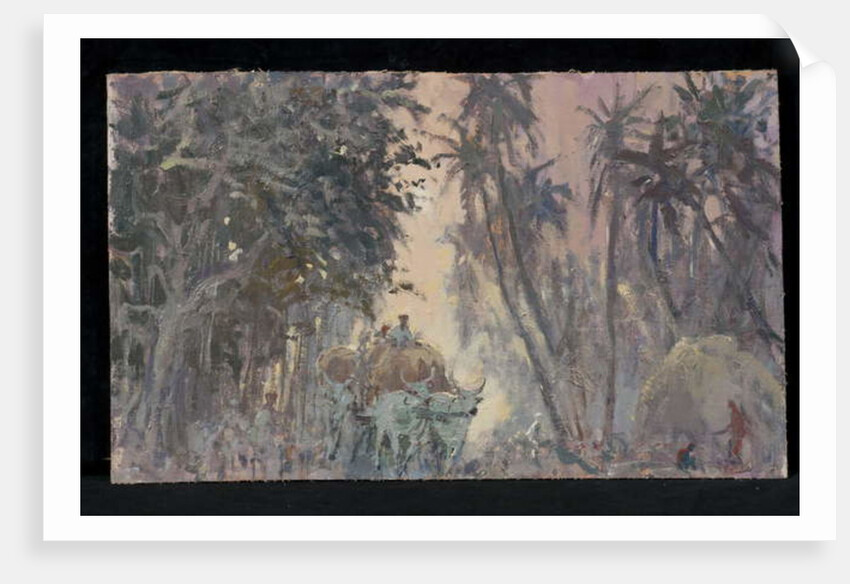 Bullock Carts, Evening Light by Tim Scott Bolton