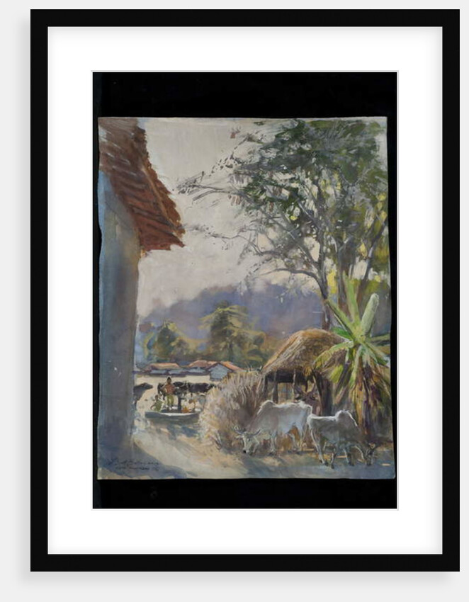 Kawardha Village with Cows, 2013 by Tim Scott Bolton