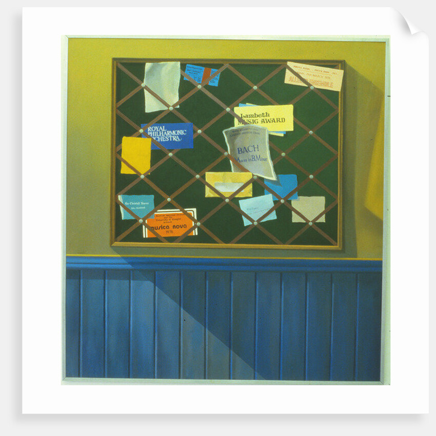Noticeboard of the Blackheath Conservatoire of Music, 1980 by Terry Scales