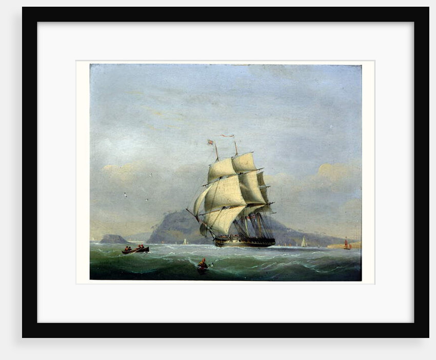 H.M.S. Pique under Sail by Nicholas Matthews Condy