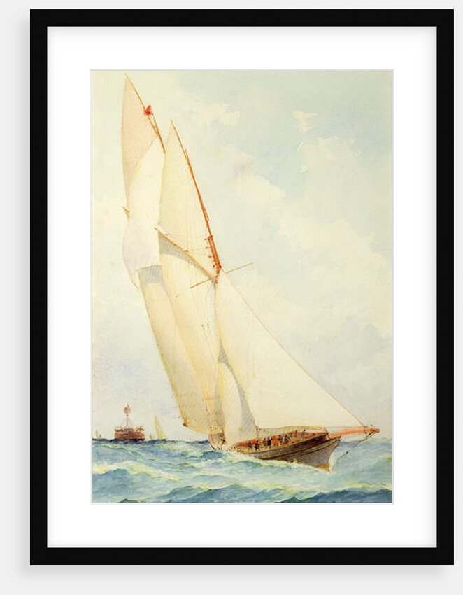 Schooner under Sail by Barlow Moore