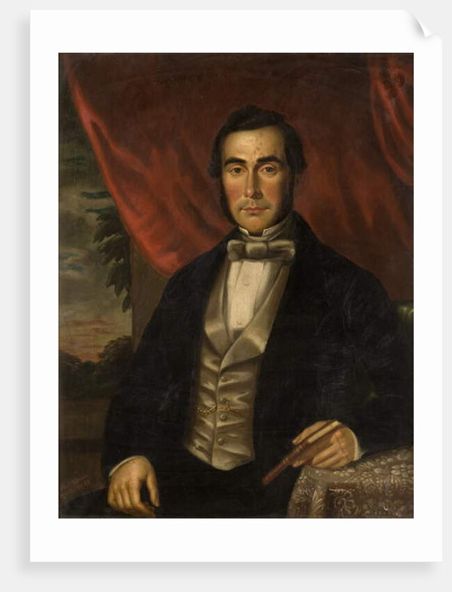 Portrait of a Man Holding a Book by English School