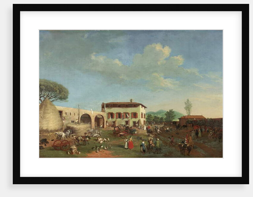 A Farmyard by Italian School