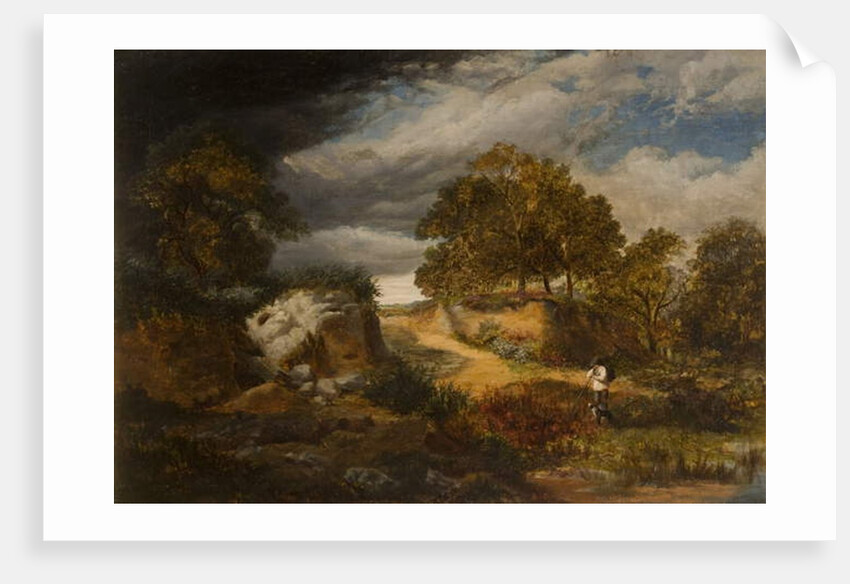 Landscape with Figure and Dog by George Vicat Cole