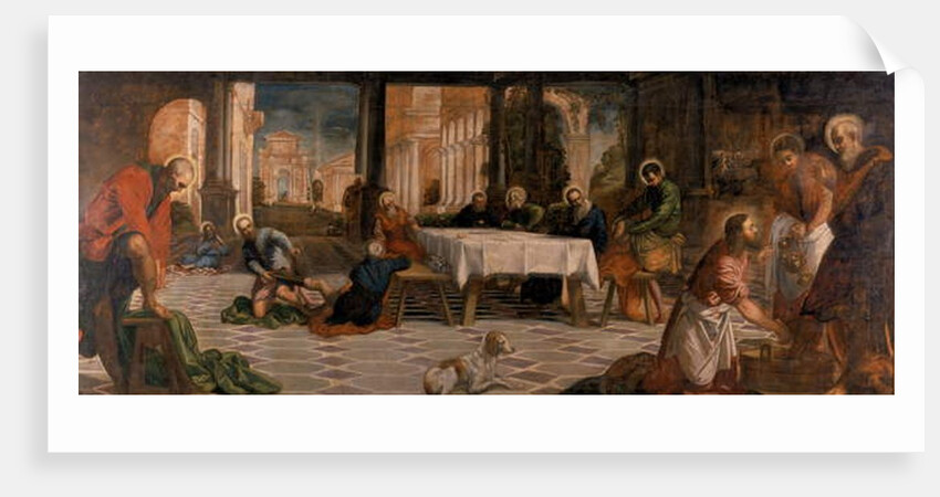Christ Washing the Disciples' Feet by Jacopo Robusti Tintoretto