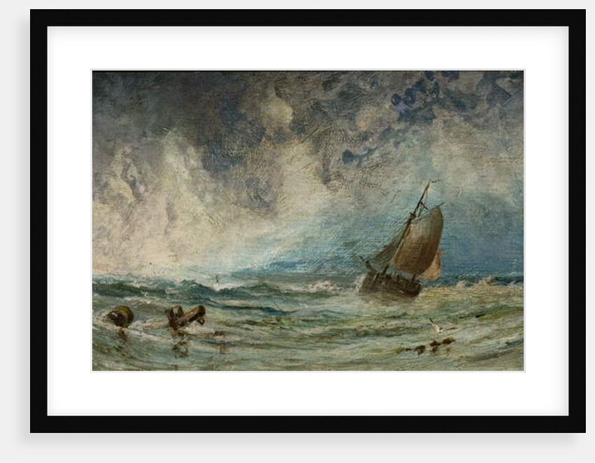 Seascape with Ship by Charles George