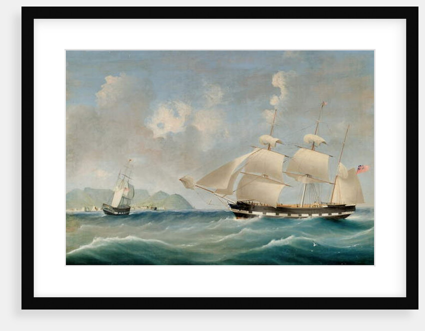 Seascape, 1850 by I. Tudgay
