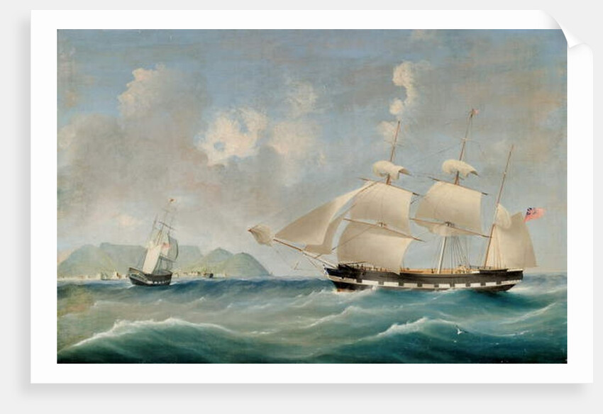 Seascape, 1850 by I. Tudgay