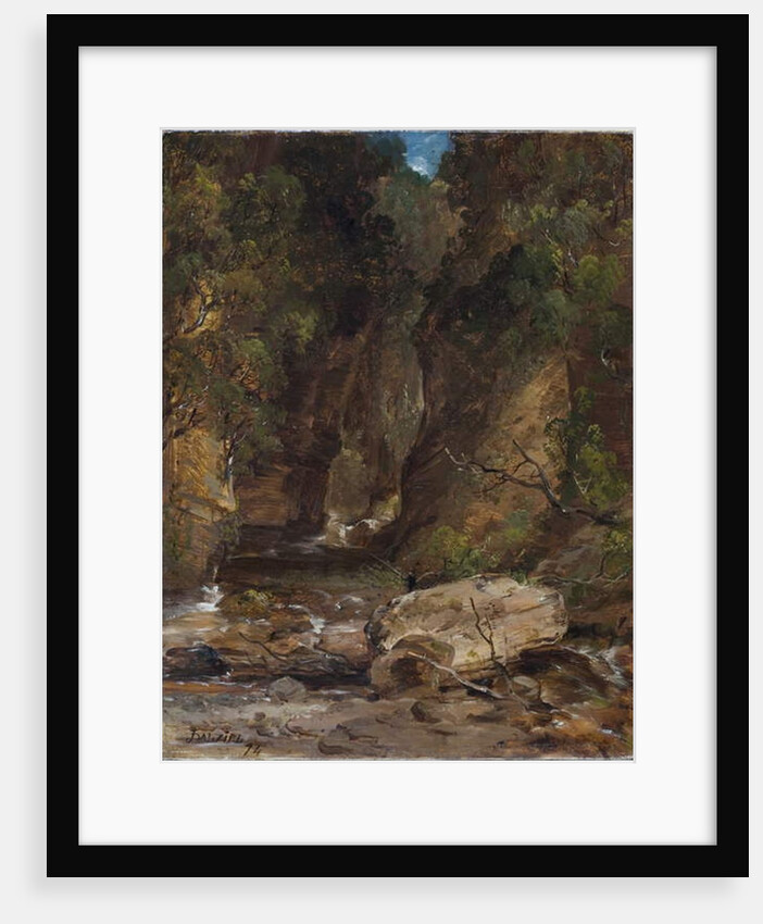 Rocks and Trees with Stream by James B. Dalziel