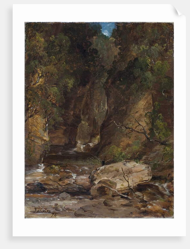 Rocks and Trees with Stream by James B. Dalziel