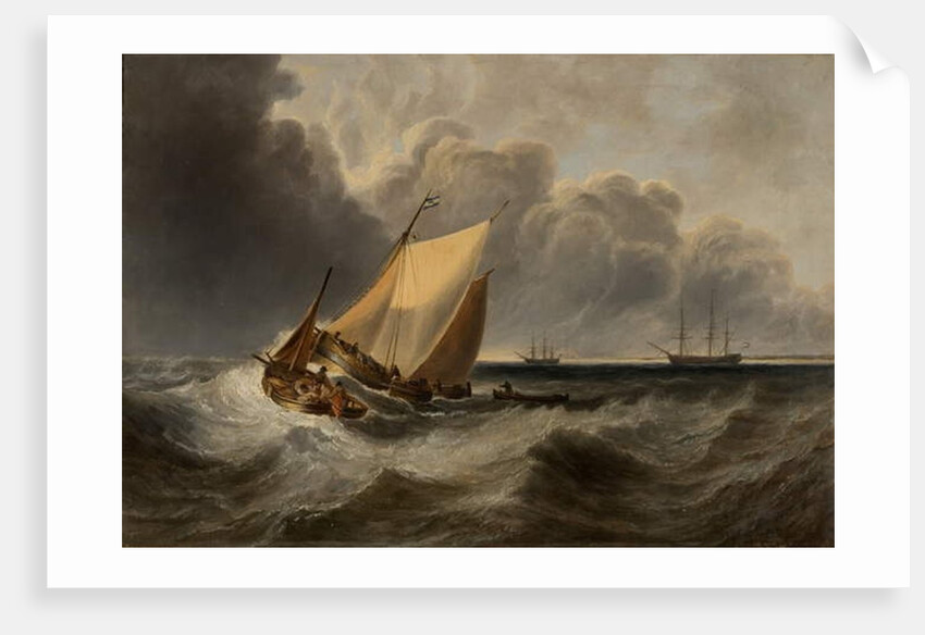 Seascape - Recollection of Turner by John Wilson Carmichael