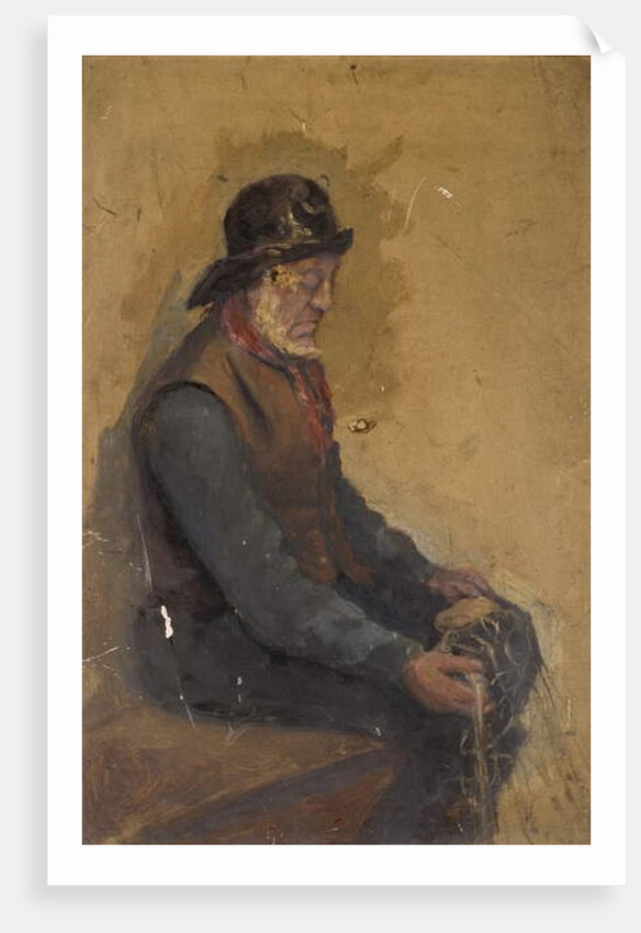 Seated Fisherman by School English