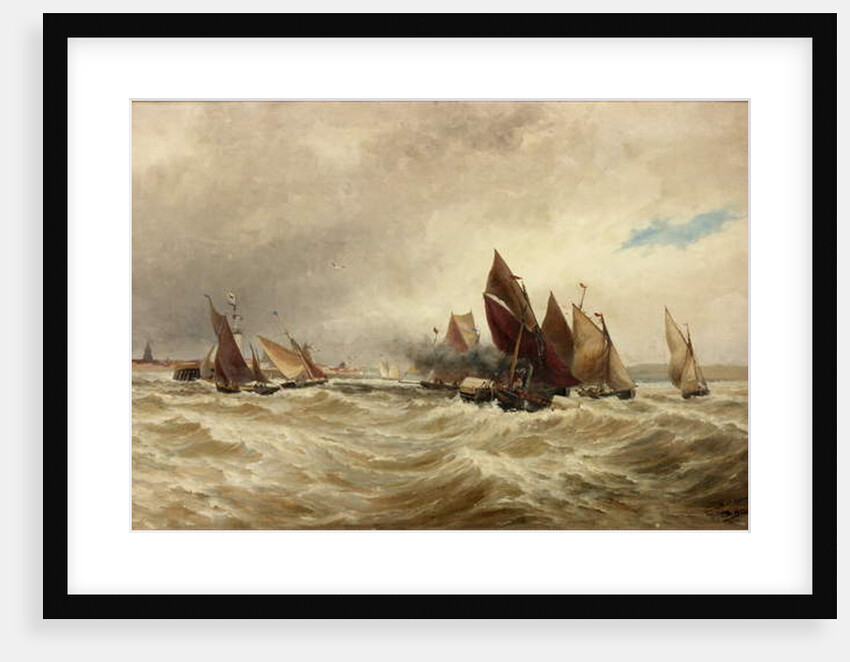 Towing Boats out of Calais by Thomas Bush Hardy