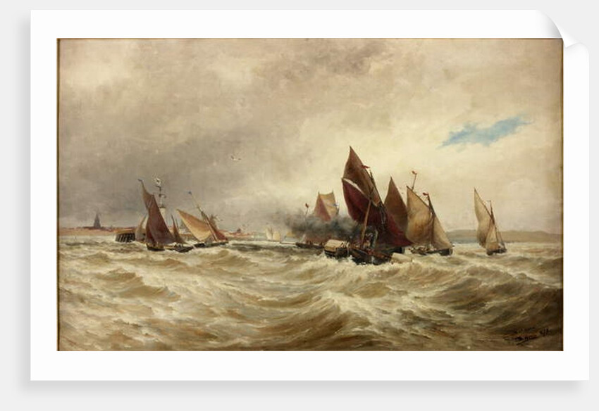 Towing Boats out of Calais by Thomas Bush Hardy