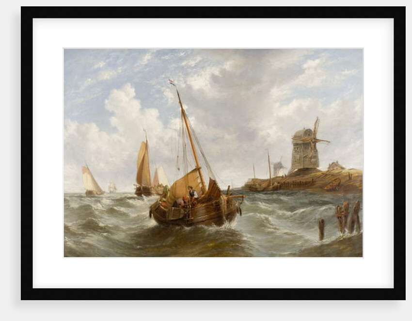 Seascape with Boats by William Adolphus Knell