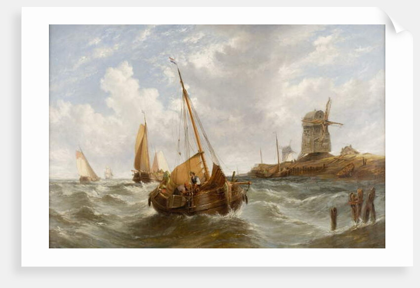 Seascape with Boats by William Adolphus Knell