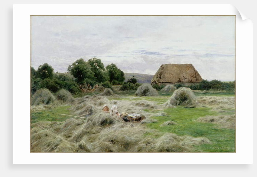 Hayfield by John Clayton Adams