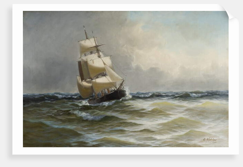 Seascape by Edwin Henry Eugene Fletcher