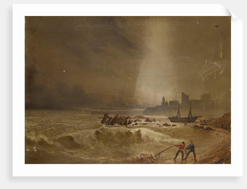 Seascape off Tynemouth, 1871 by William Connell