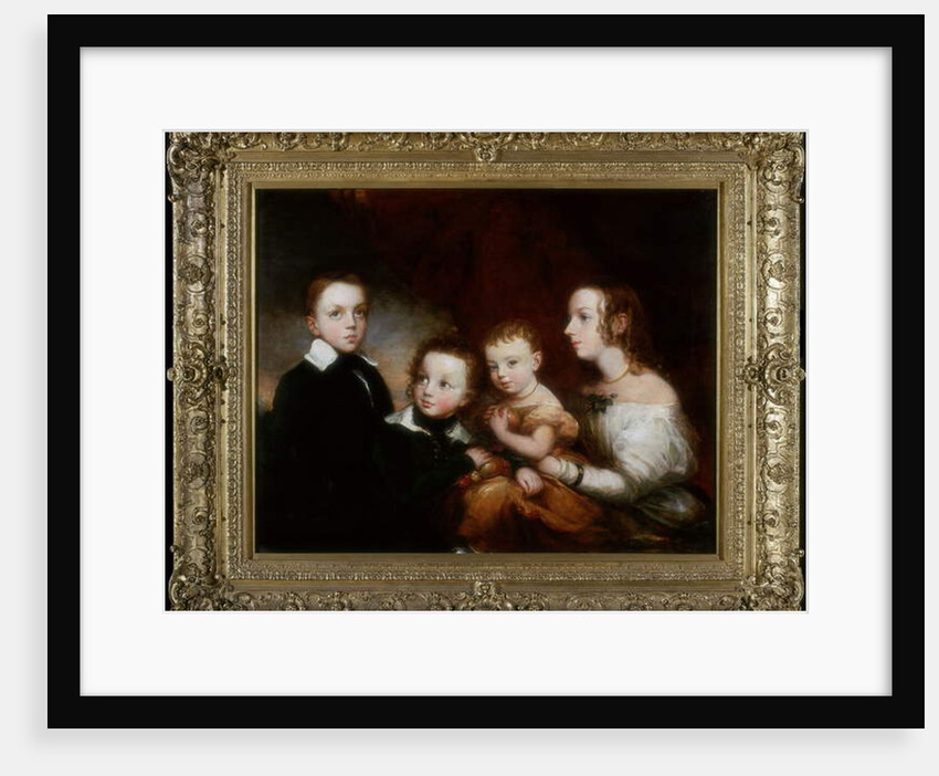 A Group of Children, c.1850 by Christina Robertson
