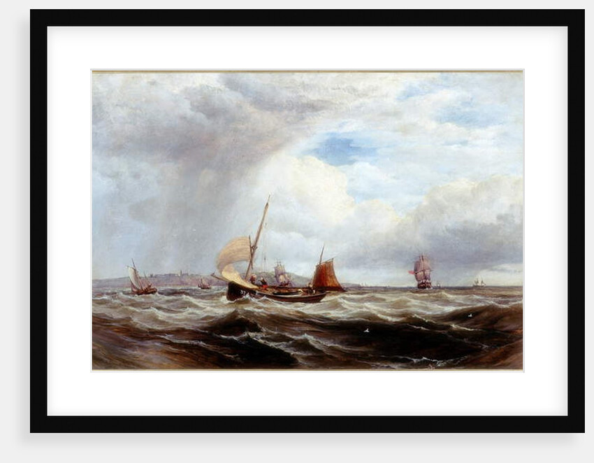 Ships and Fishing Boats in Rough Seas by Robert F. Watson
