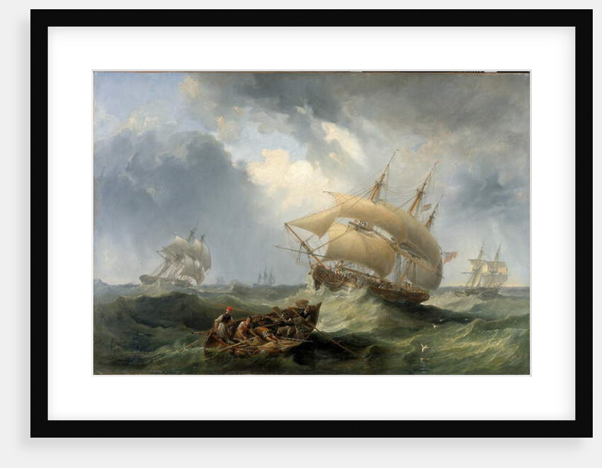 Shipping in the Open Sea by John Wilson Carmichael