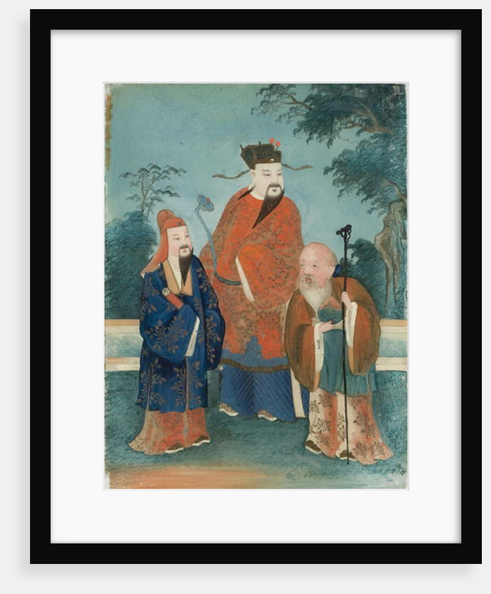 Three Male Figures by School Chinese