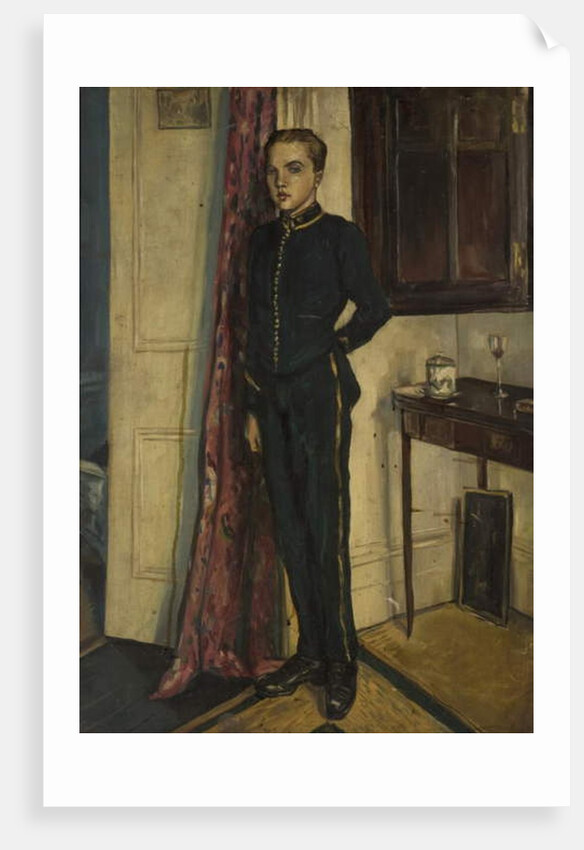 Youth in Soldier's Uniform by School English