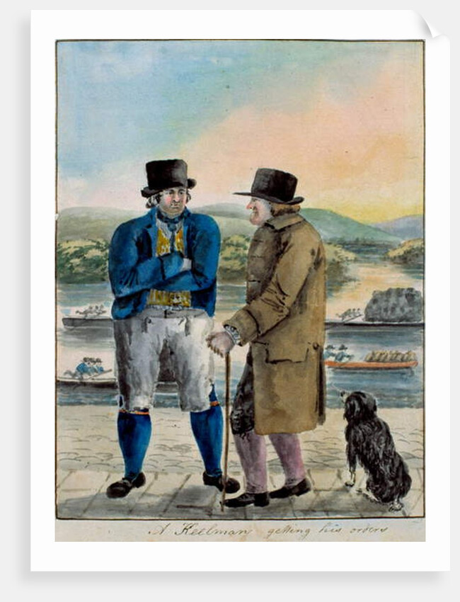 A Keelman Getting his Orders by English School