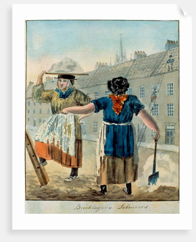 Bricklayers' Labourers by English School