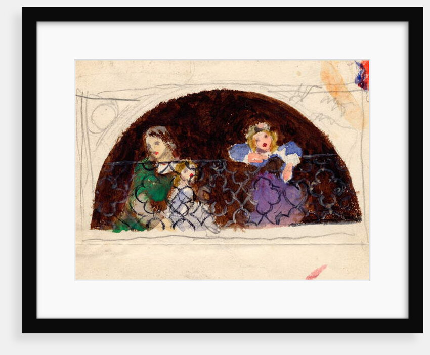 Sketch for Portrait of Mrs Leathart and Children by Arthur Hughes