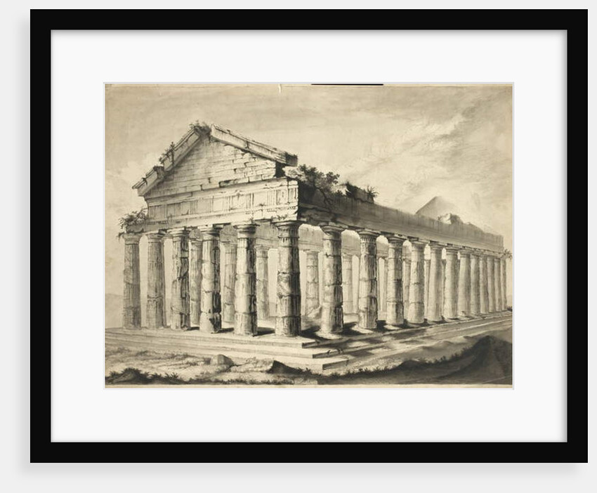 Ruined Greek Temple by English School