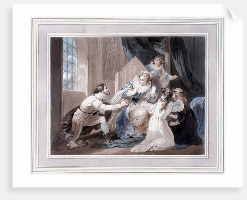 The Earle of Essex's First Interview with Queen Elizabeth after his Return from Ireland by Richard Westall