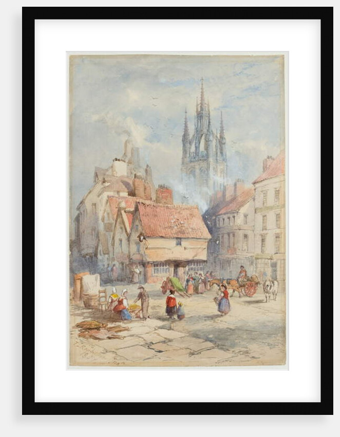 Middle Street, Newcastle upon Tyne, 1847 by Thomas Charles Leeson Rowbotham