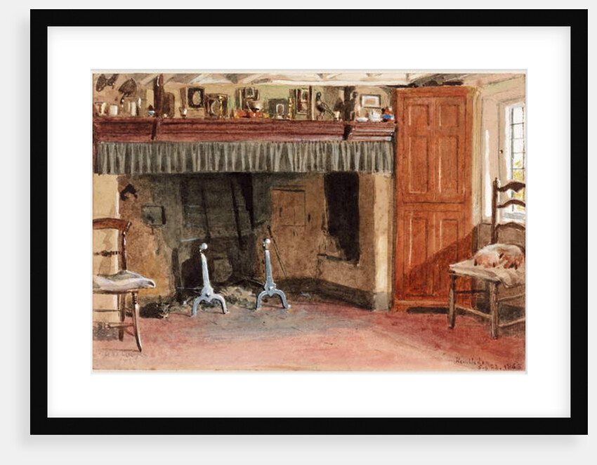 Birket Foster's Kitchen, Hambledon, 1863 by Alfred W. Cooper