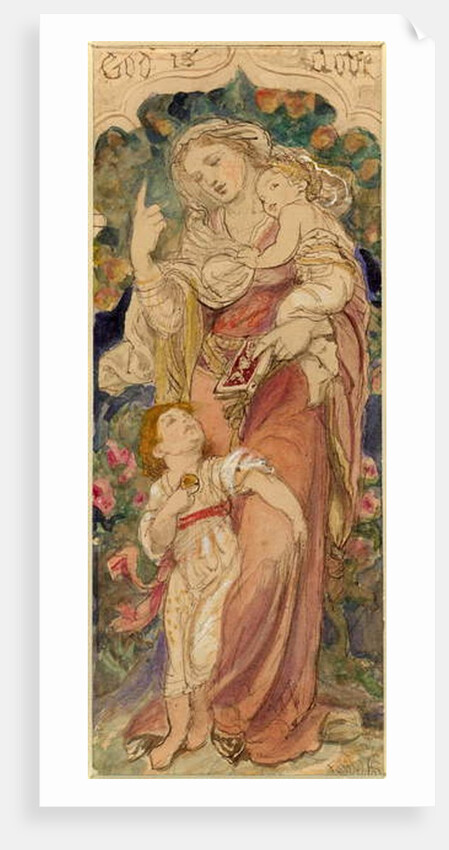 A Mother Teaching 'God is Love' by Frederic James Shields