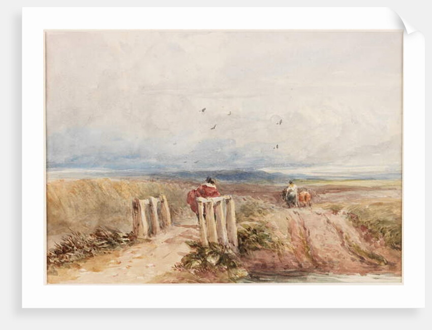 Moorland with Figures by David Cox