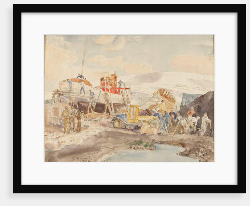 Coaling, North Quay, Akureyri, Iceland by Thomas Barclay Hennell