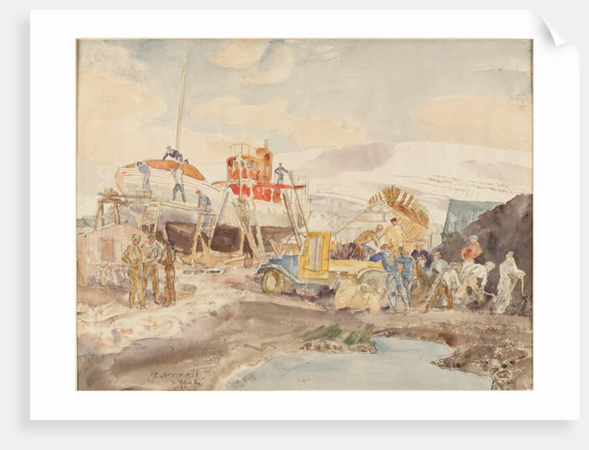 Coaling, North Quay, Akureyri, Iceland by Thomas Barclay Hennell