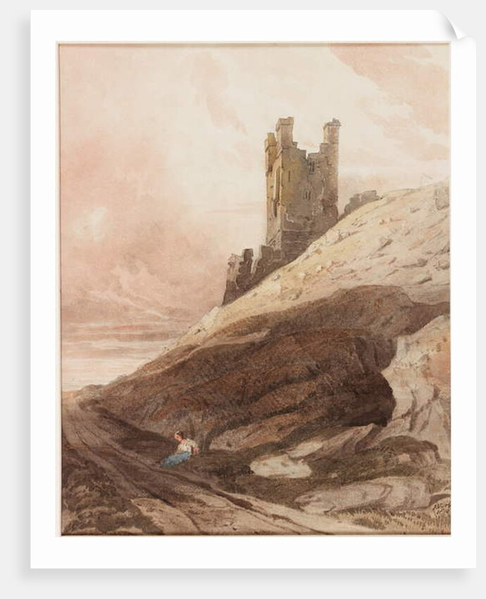 Lilburn Tower, Dunstanburgh Castle by John Varley