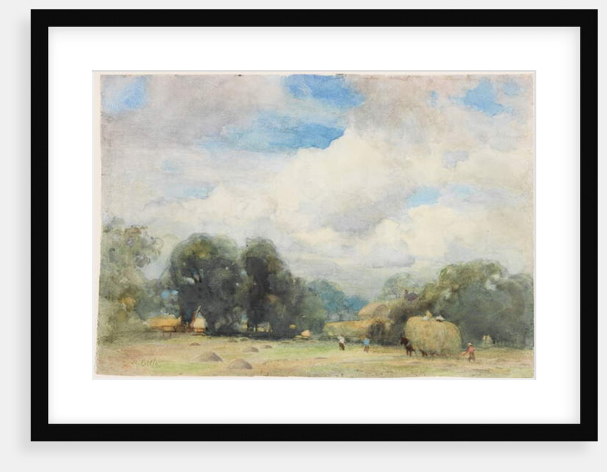 Haymaking in Herefordshire by Robert W. Little