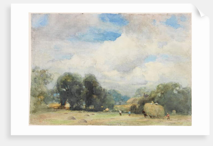 Haymaking in Herefordshire by Robert W. Little