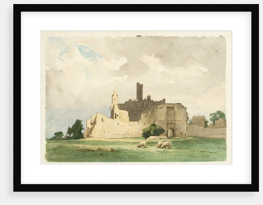 Warkworth Castle by Ernest Benger or Berenger