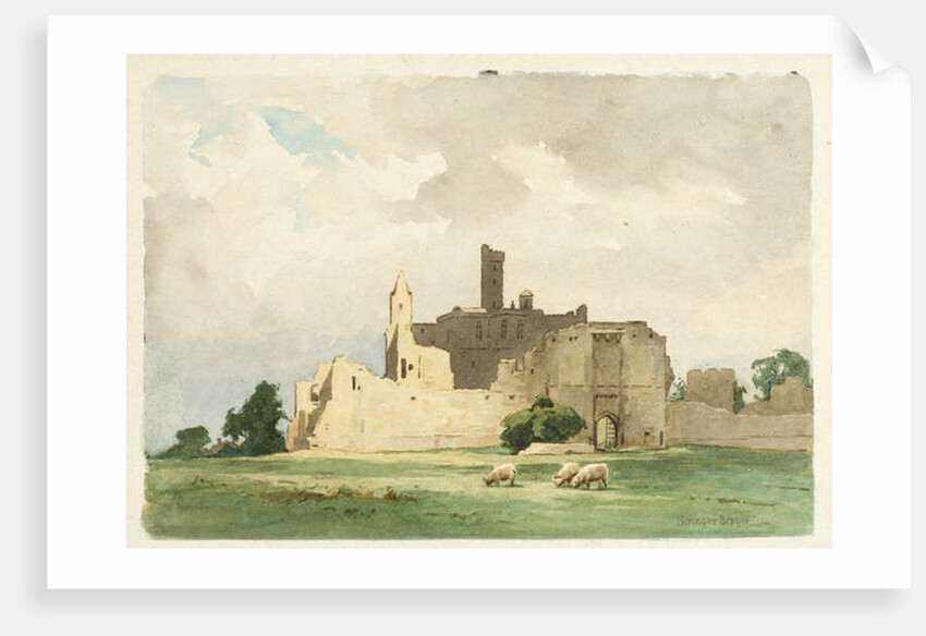 Warkworth Castle by Ernest Benger or Berenger