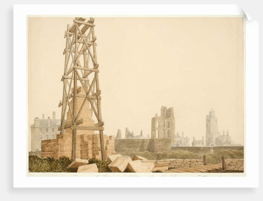 Tynemouth Priory and Lighthouse from the Collingwood Memorial, 1845 by English School