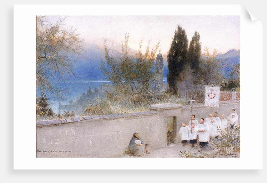 Pallanza, Lago Maggiore by Albert Goodwin