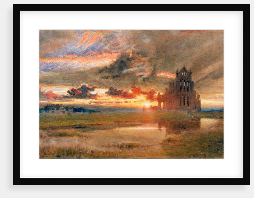 Whitby - The Abbey of St Hilda by Albert Goodwin