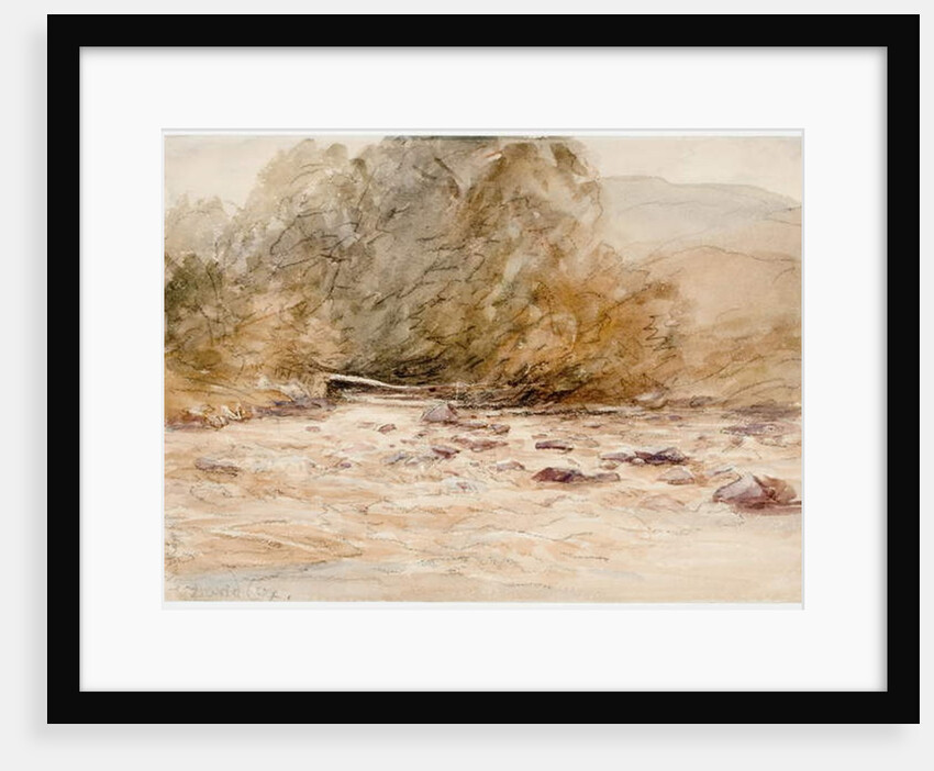 A Mountainous Stream by David Cox