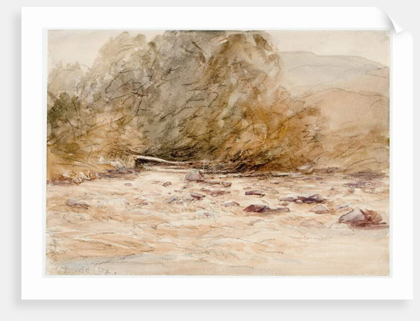 A Mountainous Stream by David Cox